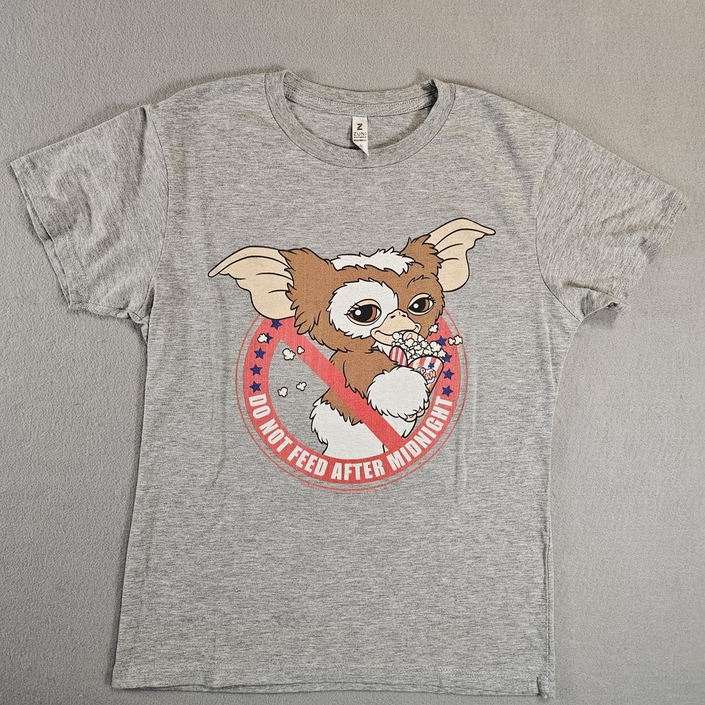 Zuni Sportswear T-Shirt Women M Gray Good Gremlins Gizmo Graphic Tee